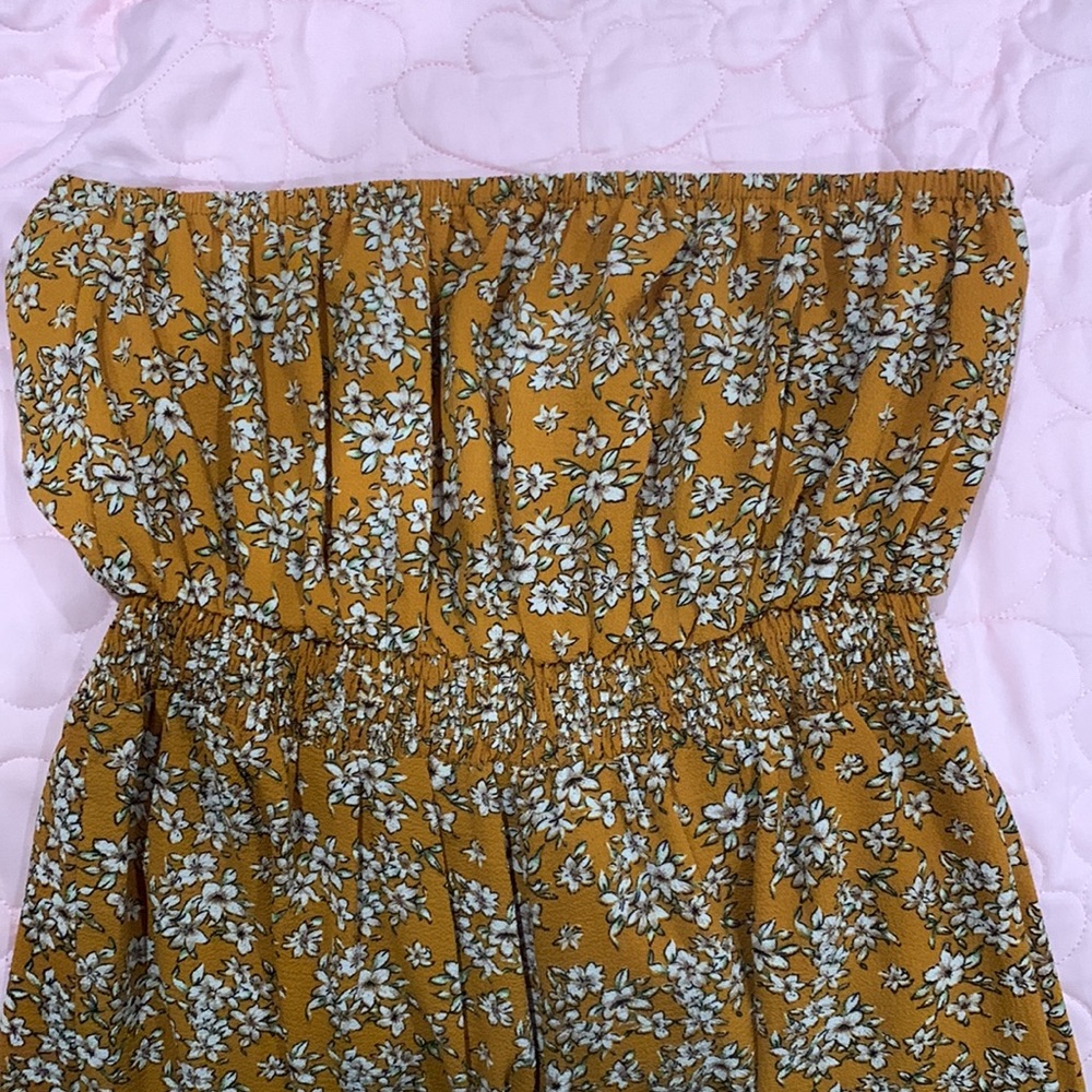 strapless romper